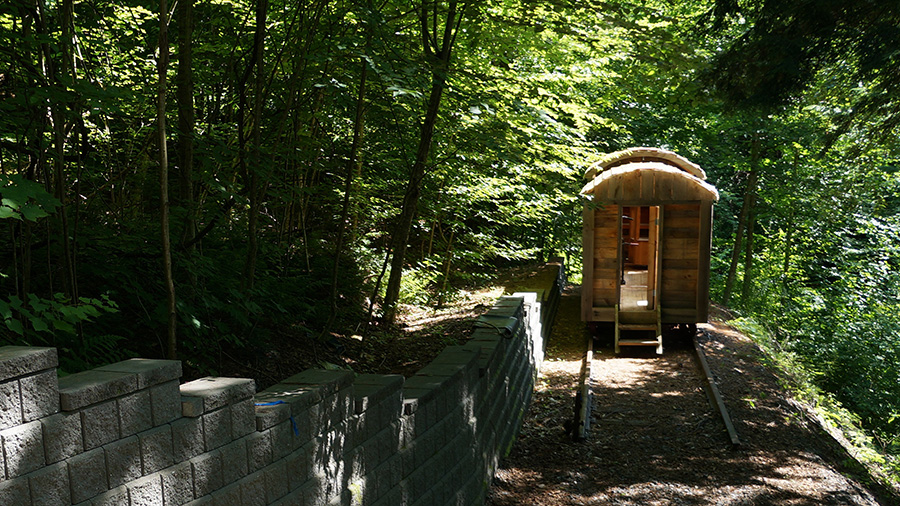 Train for a Poet
Dimensions Variable
Hemlock wood and building materials.